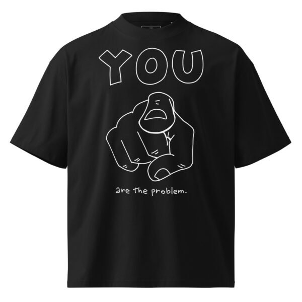 Unisex organic oversized high neck t-shirt - Image 5