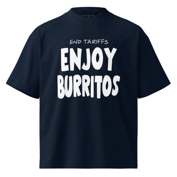Unisex organic oversized high neck t-shirt