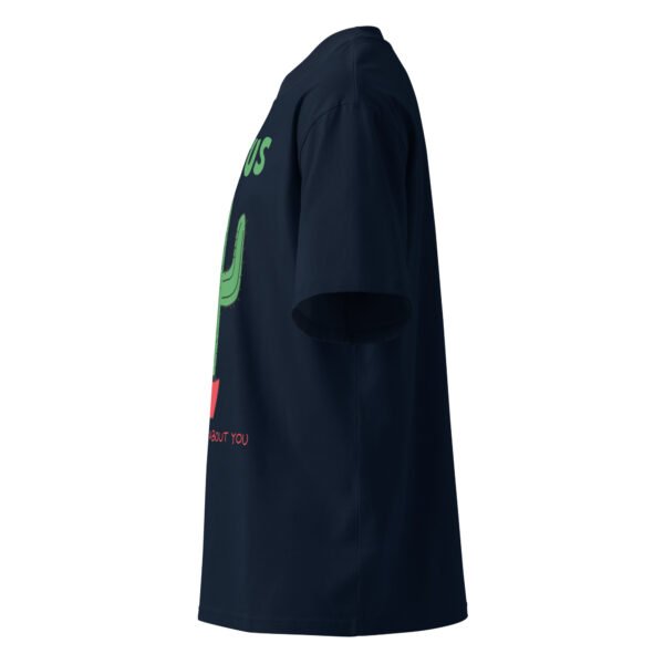 Unisex organic oversized high neck t-shirt - Image 4