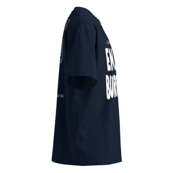 Unisex organic oversized high neck t-shirt - Image 3