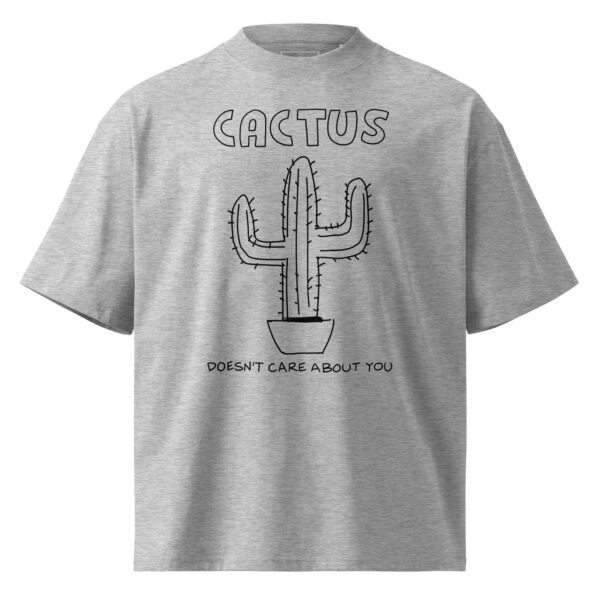 Unisex organic oversized high neck t-shirt