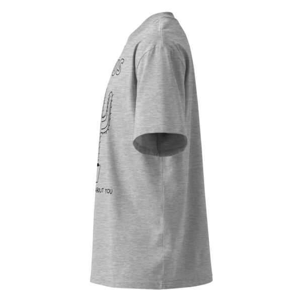 Unisex organic oversized high neck t-shirt - Image 4