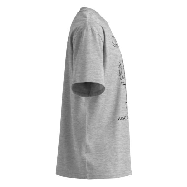 Unisex organic oversized high neck t-shirt - Image 3