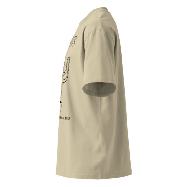 Unisex organic oversized high neck t-shirt - Image 8