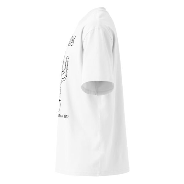 Unisex organic oversized high neck t-shirt - Image 12