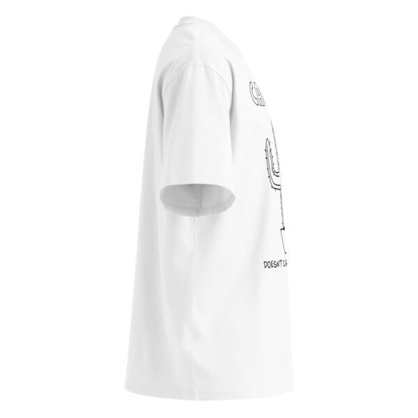 Unisex organic oversized high neck t-shirt - Image 11